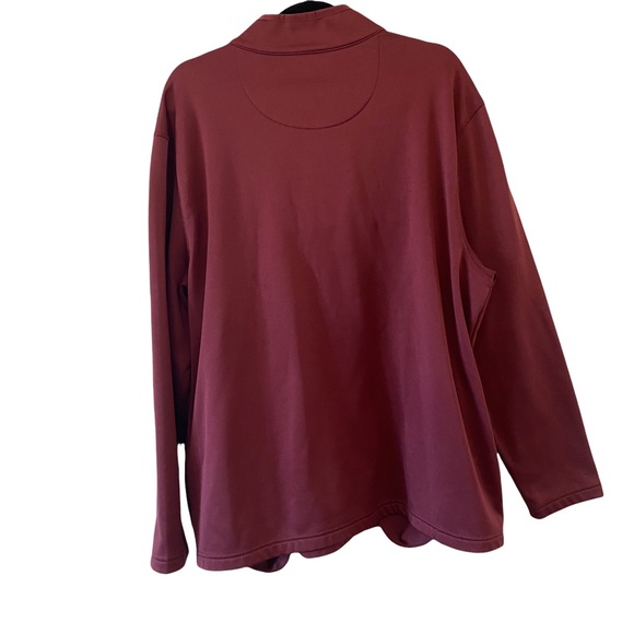 Callaway XL 1/4 Zip Pullover Sweater Men Maroon Golf Shirt - Picture 2 of 13